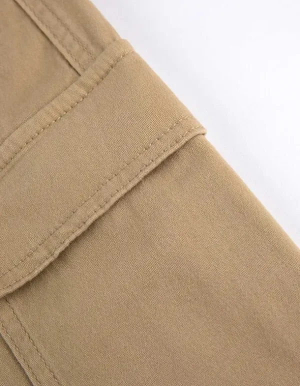 Cargohose - Baumwoll-Mix - beige