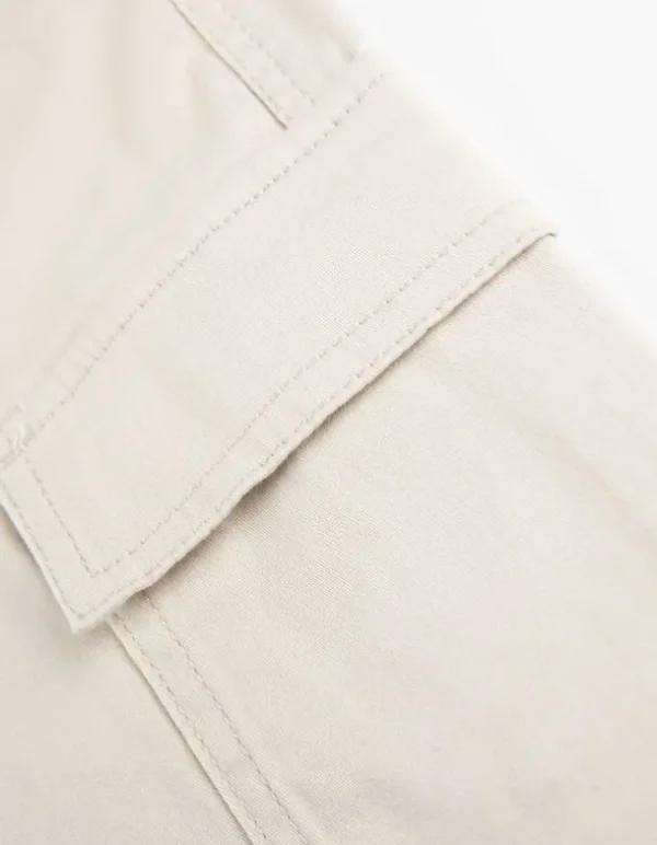 Cargohose - Baumwoll-Mix - beige