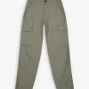 Cargohose - Baumwoll-Mix - dunkelgrün
