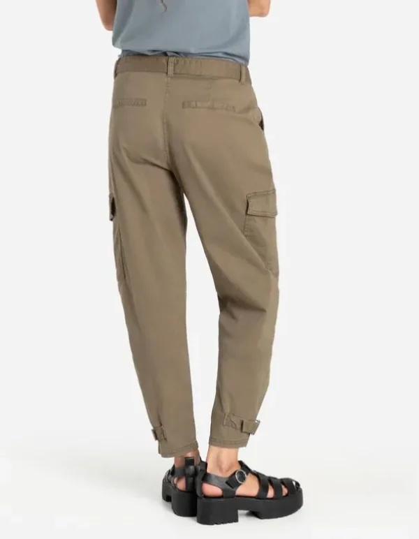 Cargohose - Baumwoll-Mix - dunkelgrün
