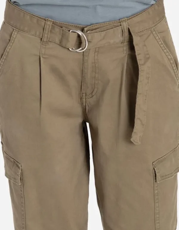 Cargohose - Baumwoll-Mix - dunkelgrün