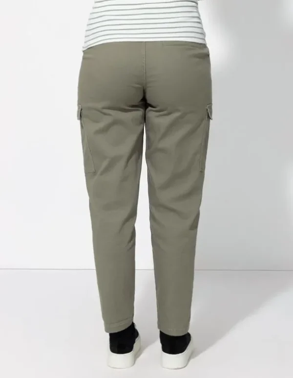 Cargohose - Baumwoll-Mix - dunkelgrün