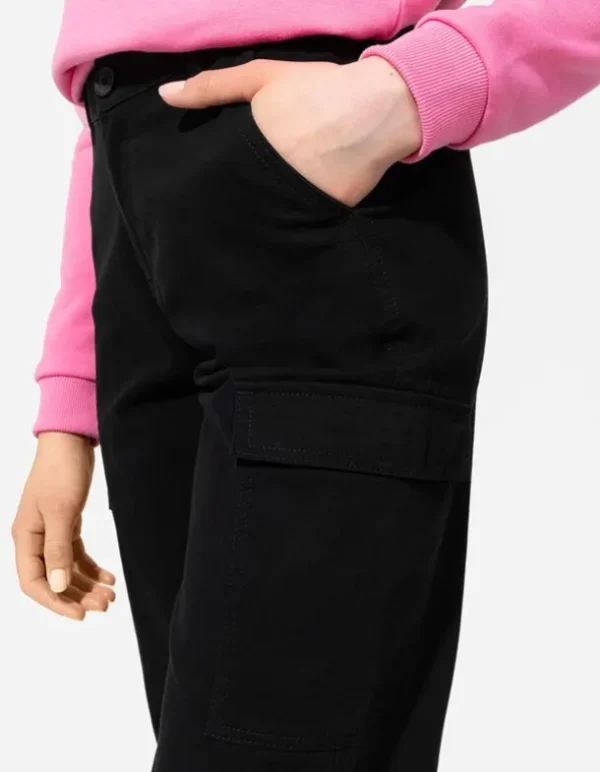 Cargohose - Baumwoll-Mix - schwarz
