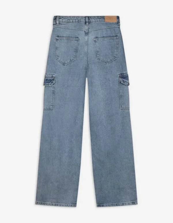 Cargohose - Denim - hellblau