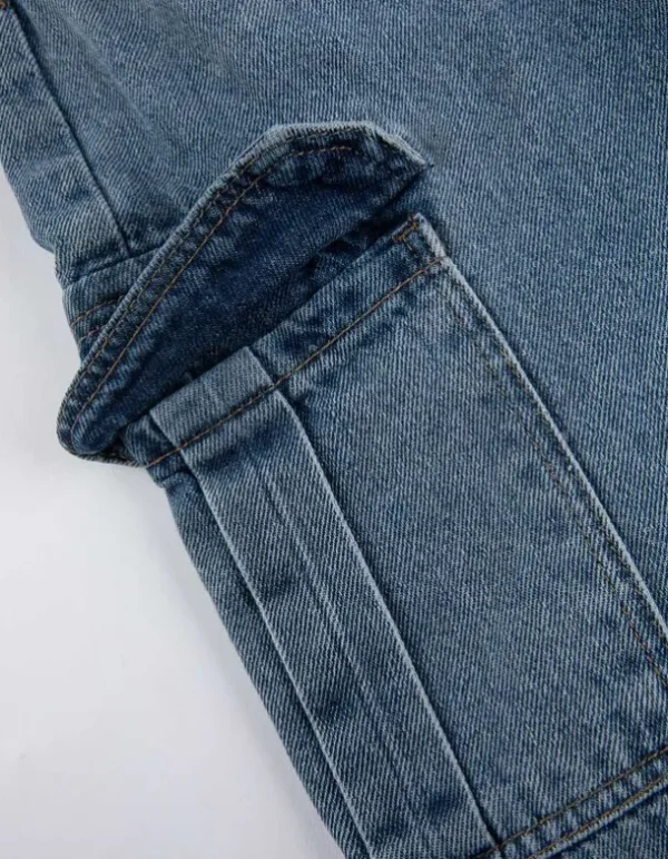 Cargohose - Denim - hellblau