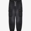 Cargohose - Denim - schwarz