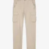 Cargohose - Schnalle - beige