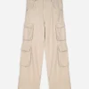 Cargohose - Straight Fit - beige