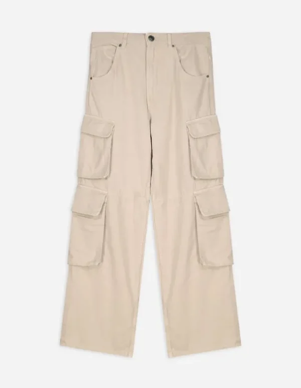 Cargohose - Straight Fit - beige