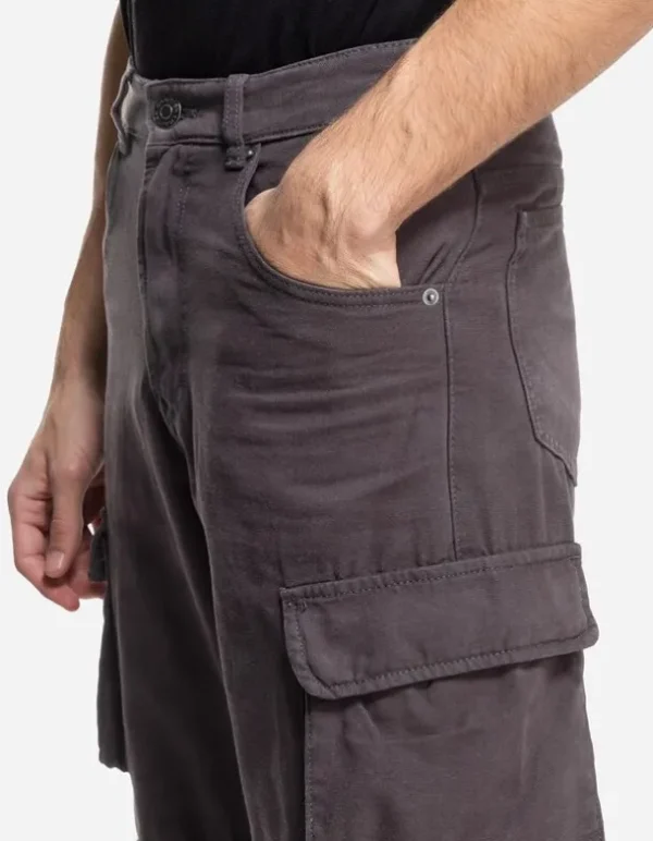 Cargohose - Straight Fit - schwarz
