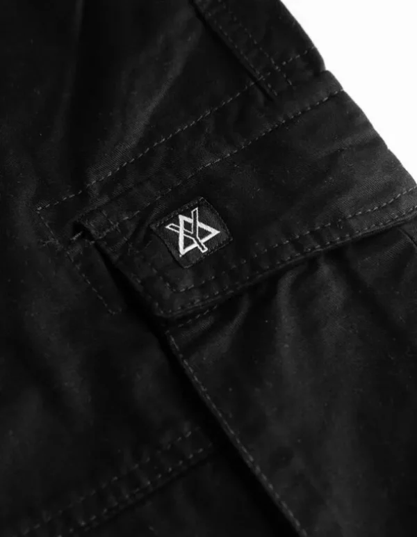 Cargohose - Twill - schwarz