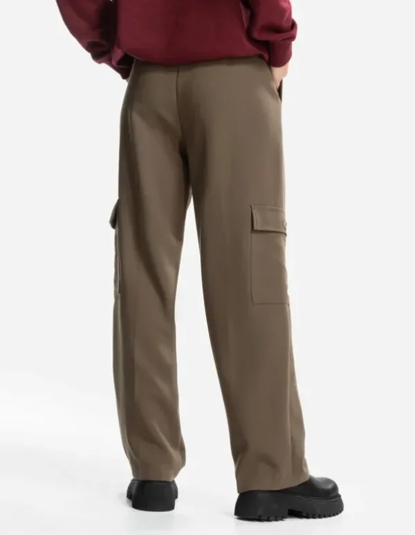 Cargohose - Wide Fit - dunkelgrün