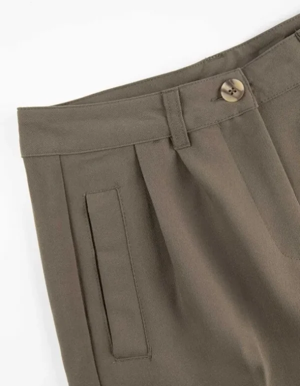 Cargohose - Wide Fit - dunkelgrün