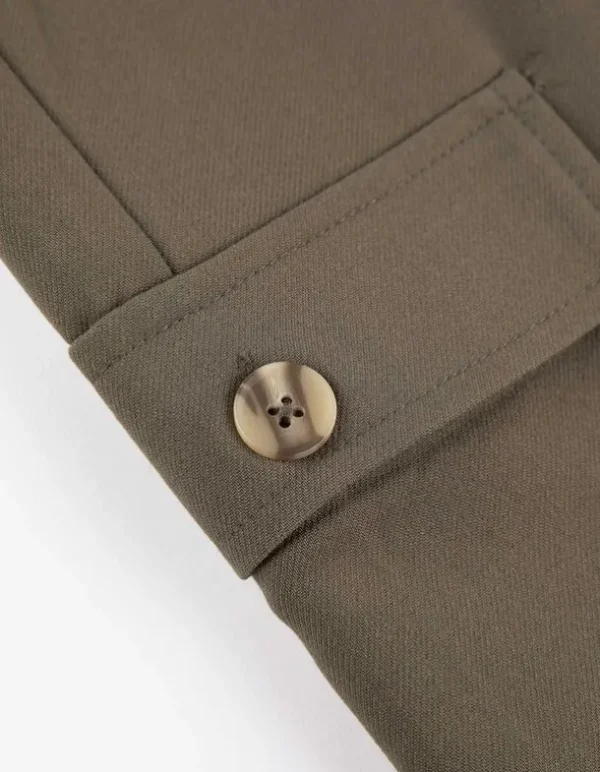 Cargohose - Wide Fit - dunkelgrün