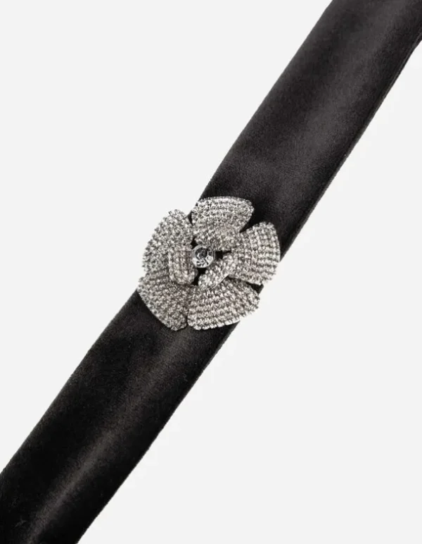 Choker - Ziersteine - schwarz