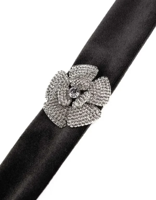 Choker - Ziersteine - schwarz