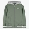 Collegejacke - Kapuze - dunkelgrün