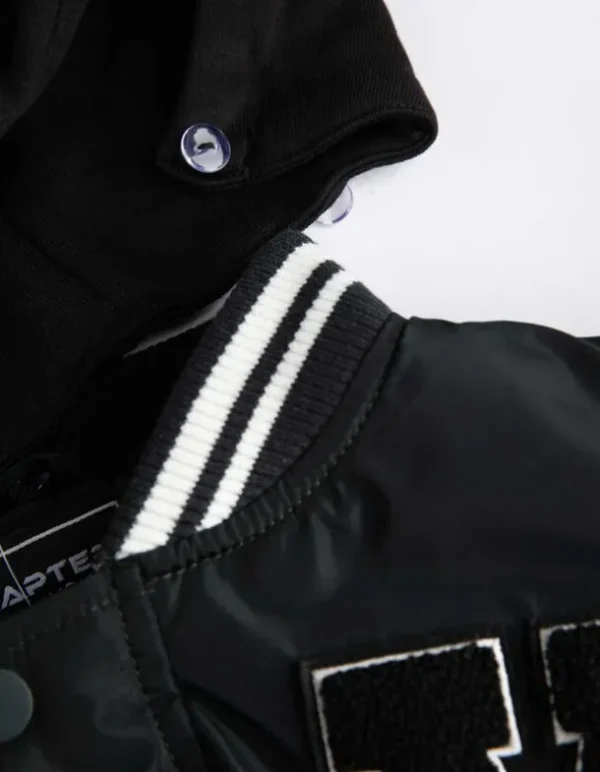 Collegejacke - Mehrfarbiges Design - dunkelgrün