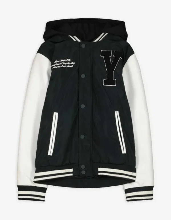 Collegejacke - Mehrfarbiges Design - dunkelgrün