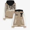 Collegejacke - Oversized Fit - beige