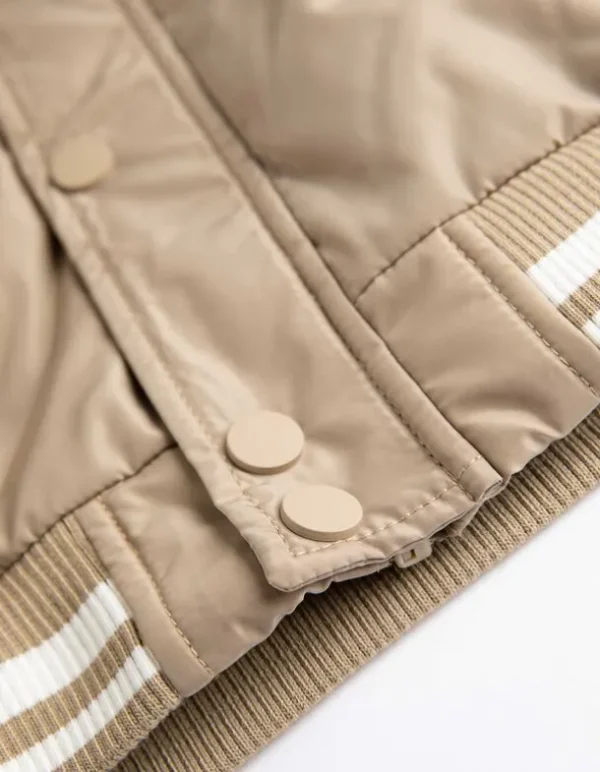Collegejacke - Oversized Fit - beige
