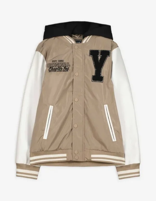 Collegejacke - Oversized Fit - beige