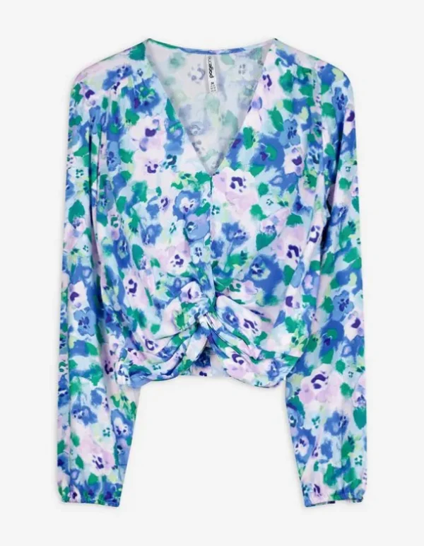 Cropped Langarmshirt - LENZING™ ECOVERO™
