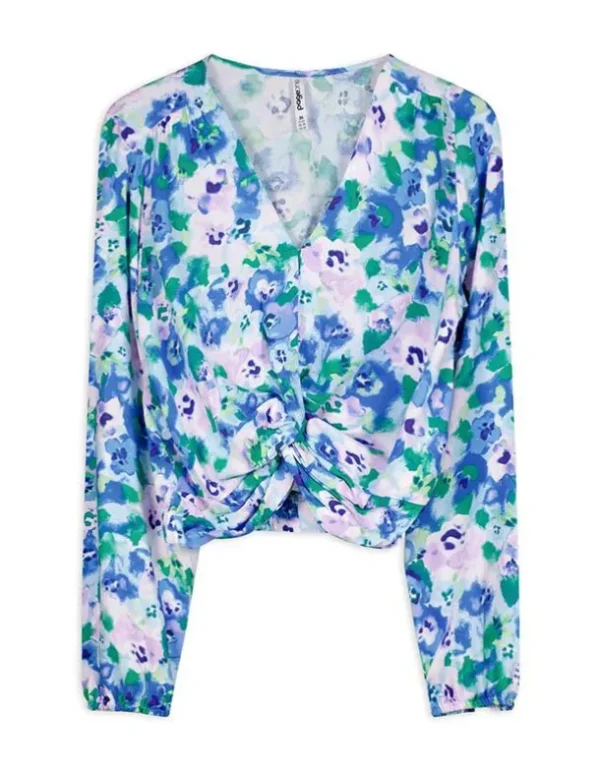 Cropped Langarmshirt - LENZING™ ECOVERO™