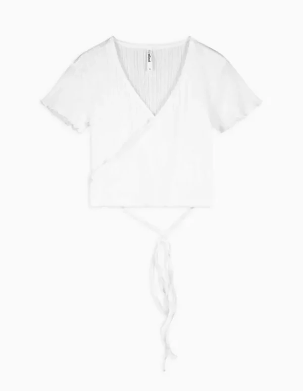 Cropped Shirt - Schnürung
