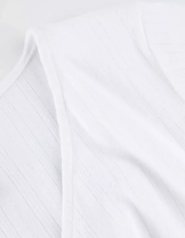 Cropped Shirt - Schnürung
