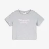 Cropped Shirt - Stickereien