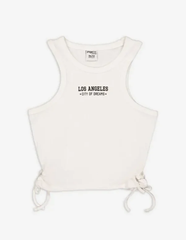 Cropped Top - Rippenstruktur