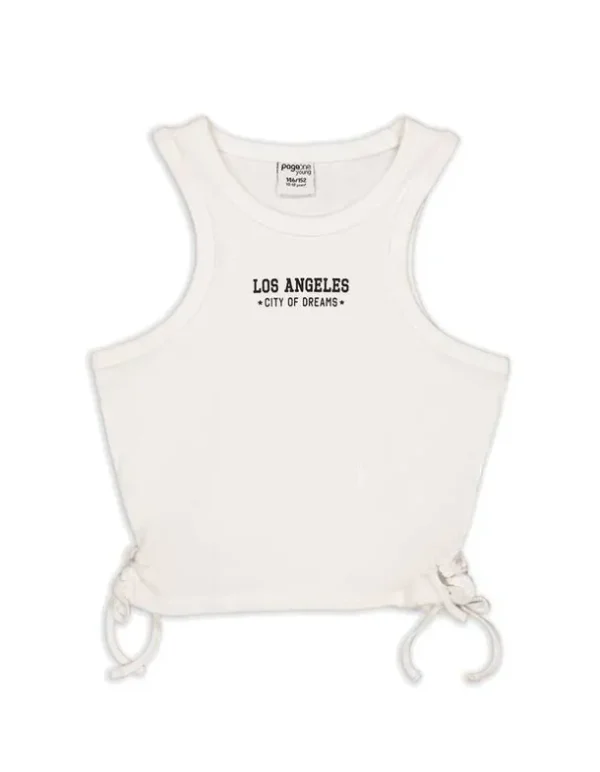 Cropped Top - Rippenstruktur