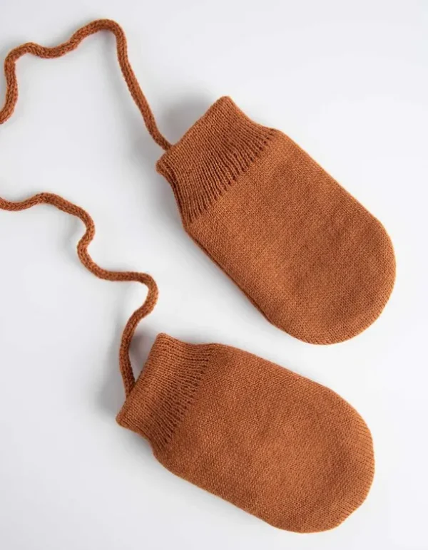 Fäustlinge - Fleece-Futter - braun