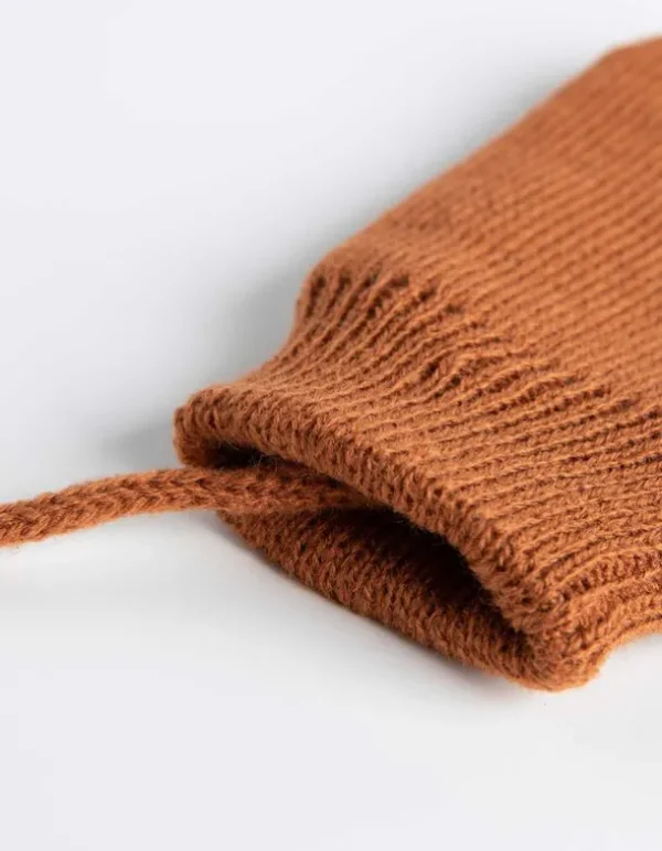 Fäustlinge - Fleece-Futter - braun