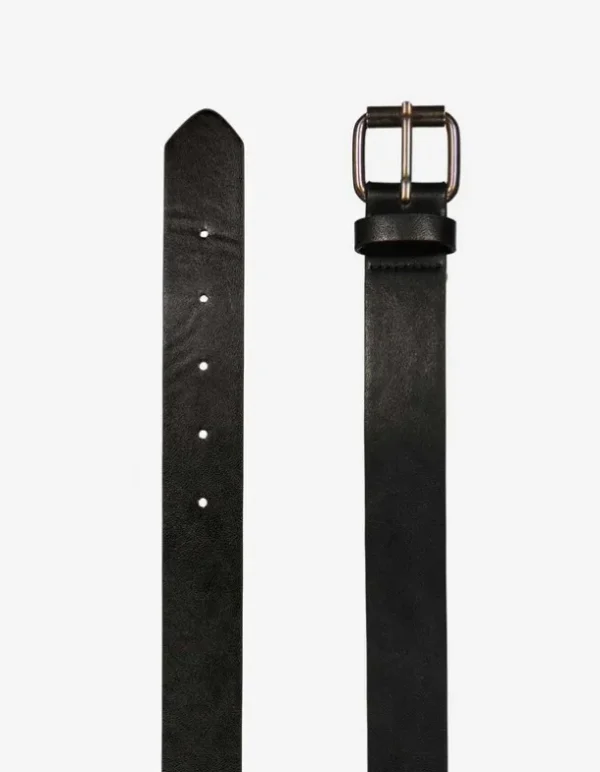 Gürtel - Lederoptik - schwarz
