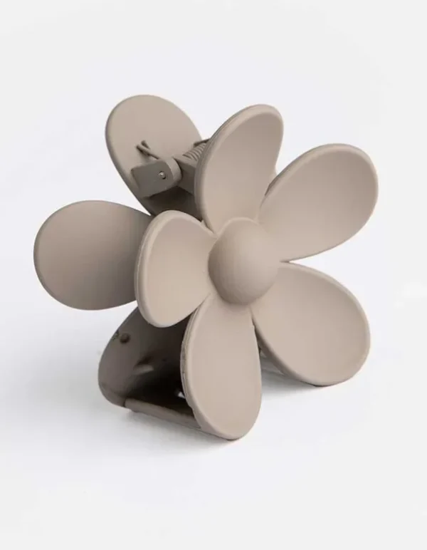 Haarklammer - einfarbig - beige
