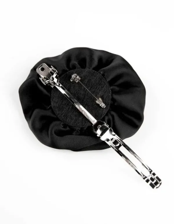 Haarschmuck - Florales Muster - schwarz