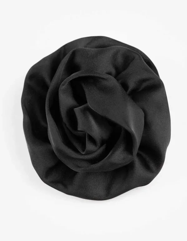 Haarschmuck - Florales Muster - schwarz