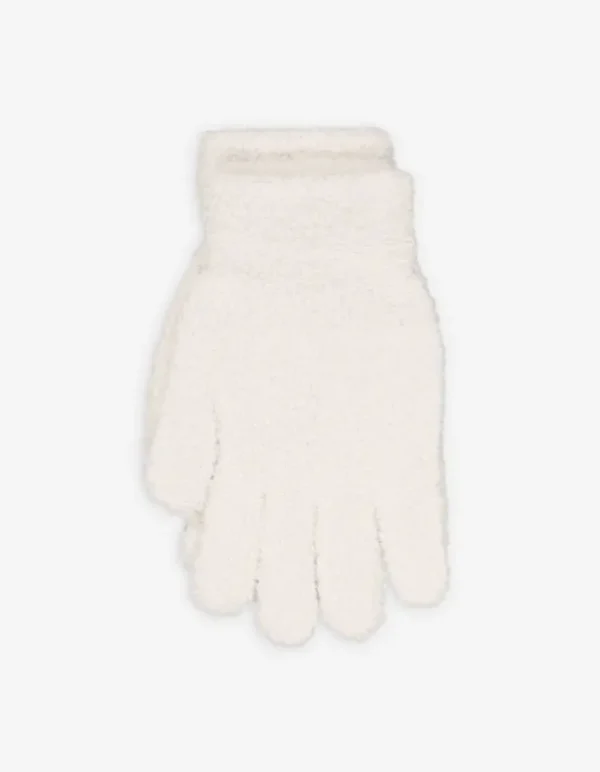 Handschuhe - Plüsch - beige