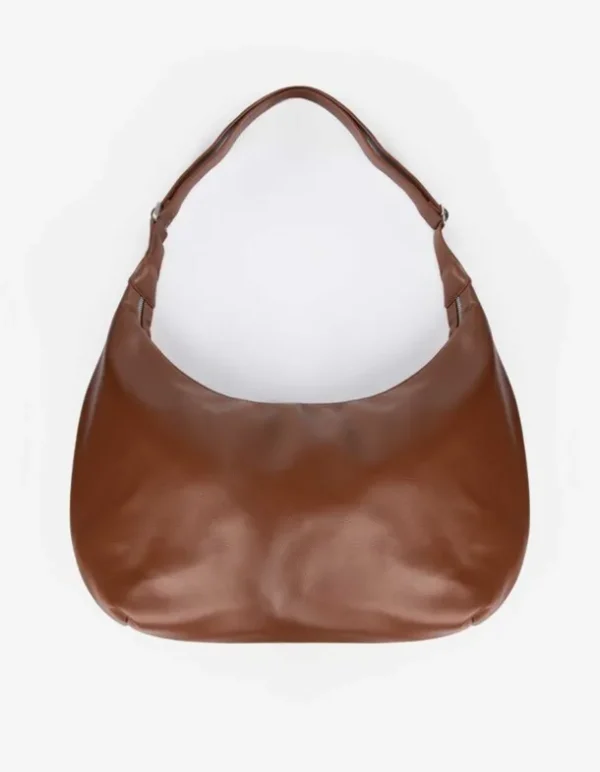 Handtasche - Kunstleder - hellbraun