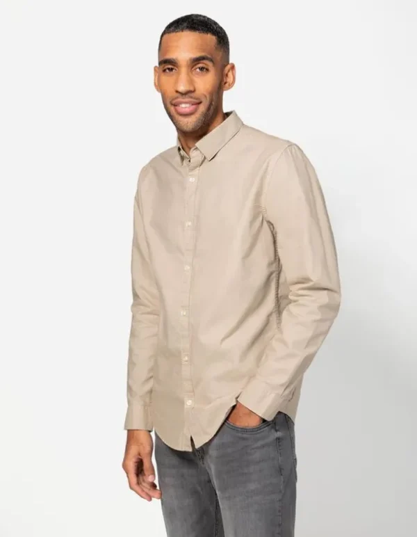 Hemd - Baumwolle - beige