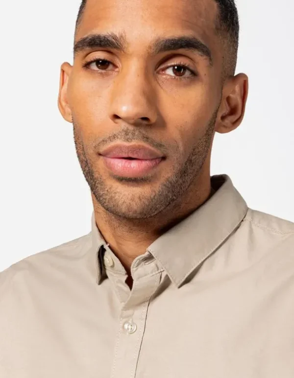 Hemd - Baumwolle - beige