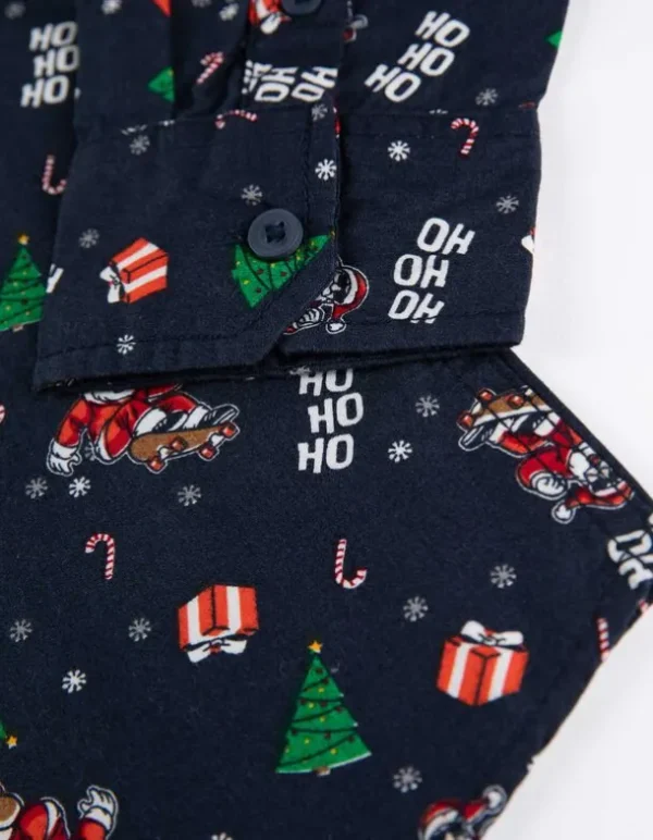 Hemd - Christmas - dunkelblau