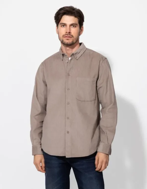 Hemd - Cord - beige