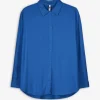 Hemdbluse - Leinen-Mix