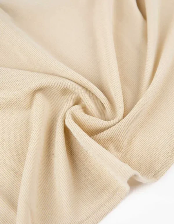 Hemdbluse - Lurex - beige