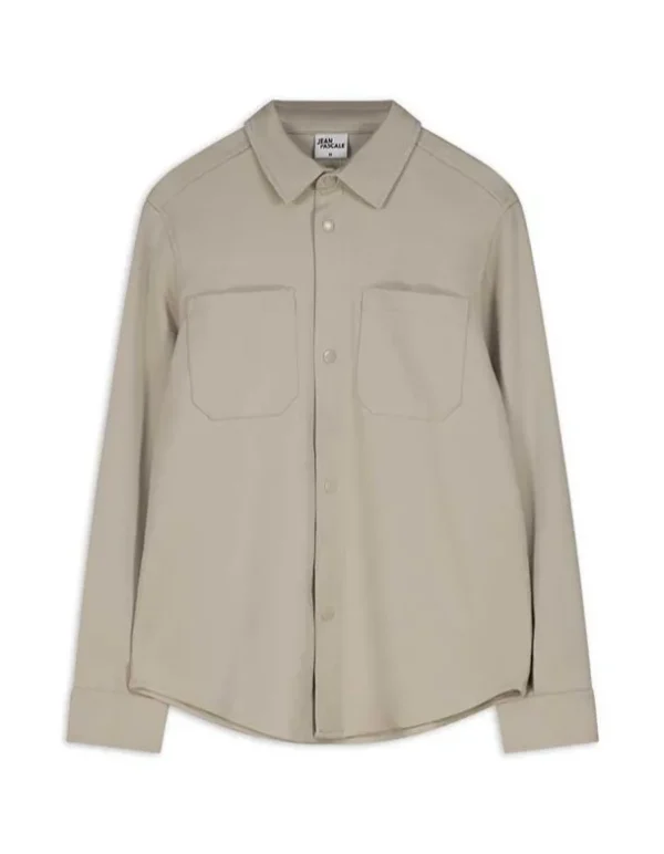 Hemdjacke - Viskose-Anteil - beige