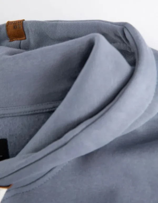 Hoodie - Color-Blocking - blau