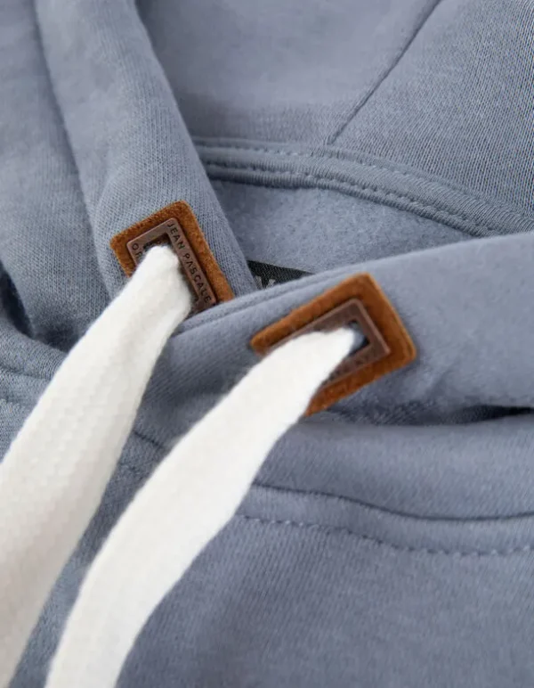 Hoodie - Color-Blocking - blau